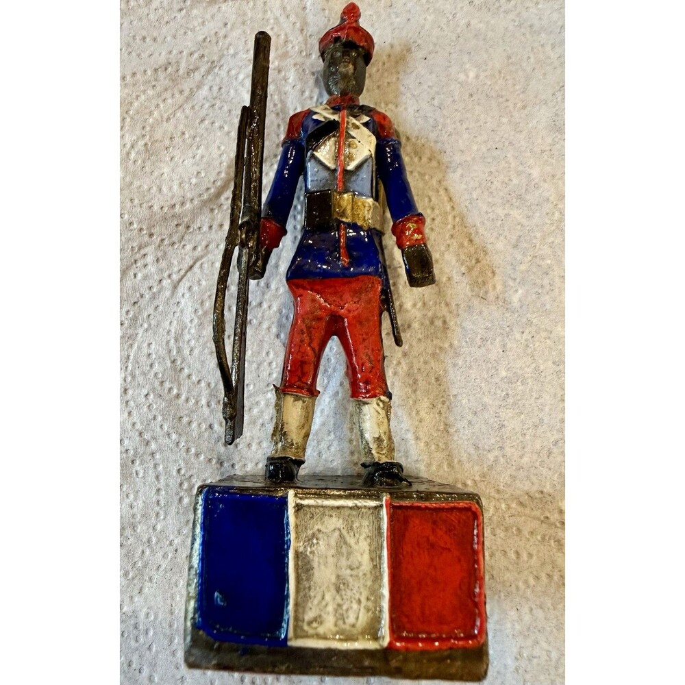 Vintage Manuel Felguerez Mexican Folk Art Metal Soldier Brutalist Sculpture MCM